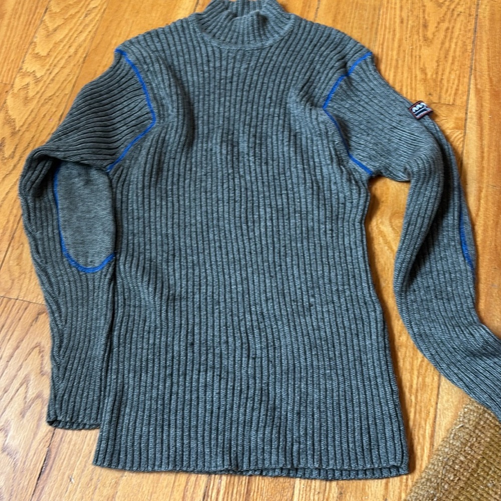 Macgear Men wool ski sweater 90s XL base layer vintage